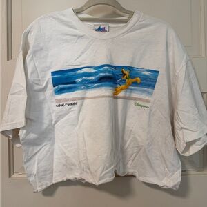 Vintage Cropped Disney Graphic Tee